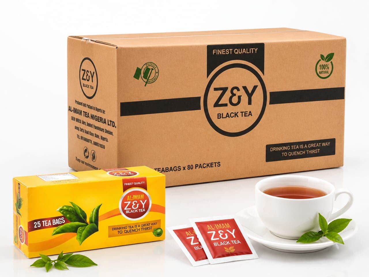 Z&Y Black Tea X80 product packaging